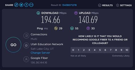 how to get speedtest result link